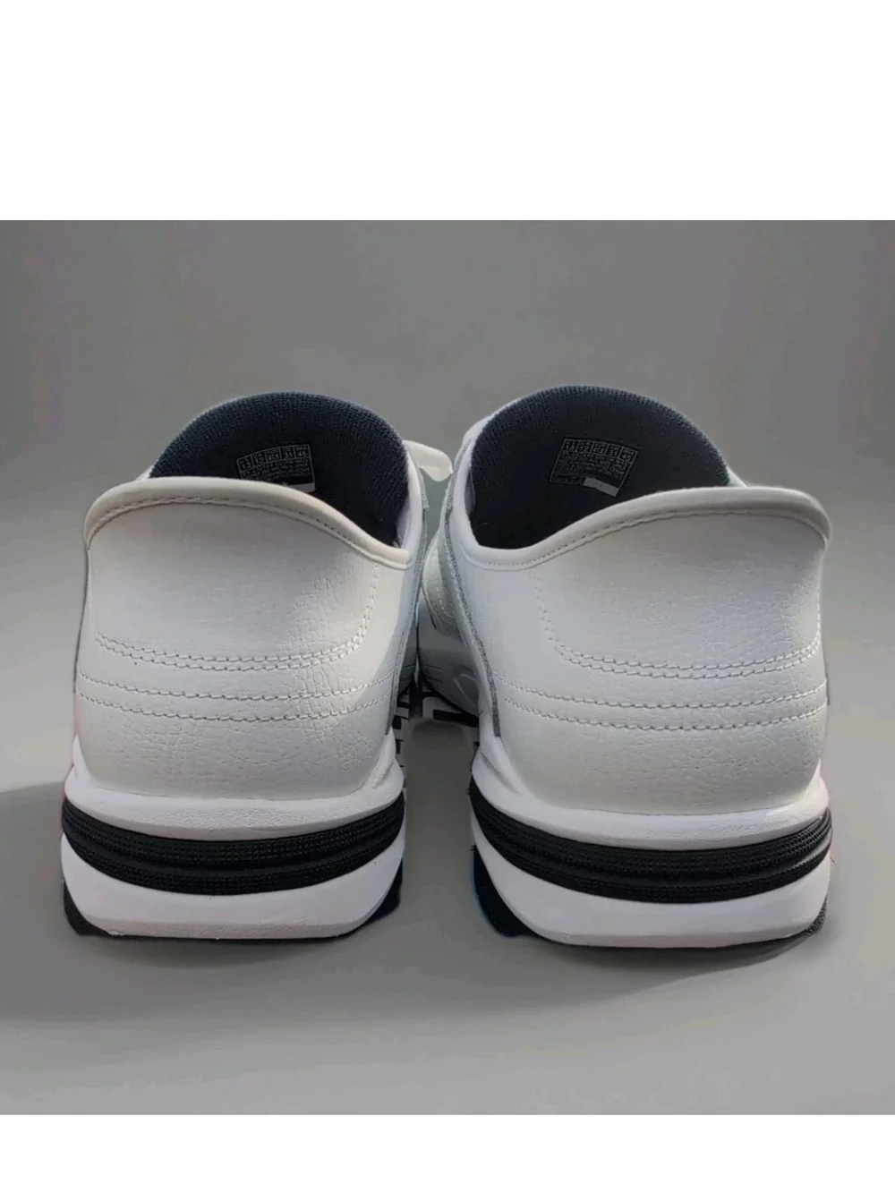 Skechers Sneakers Mens 13 White Blue Durham Delvor Slip Ins Relaxed Dad Shoes